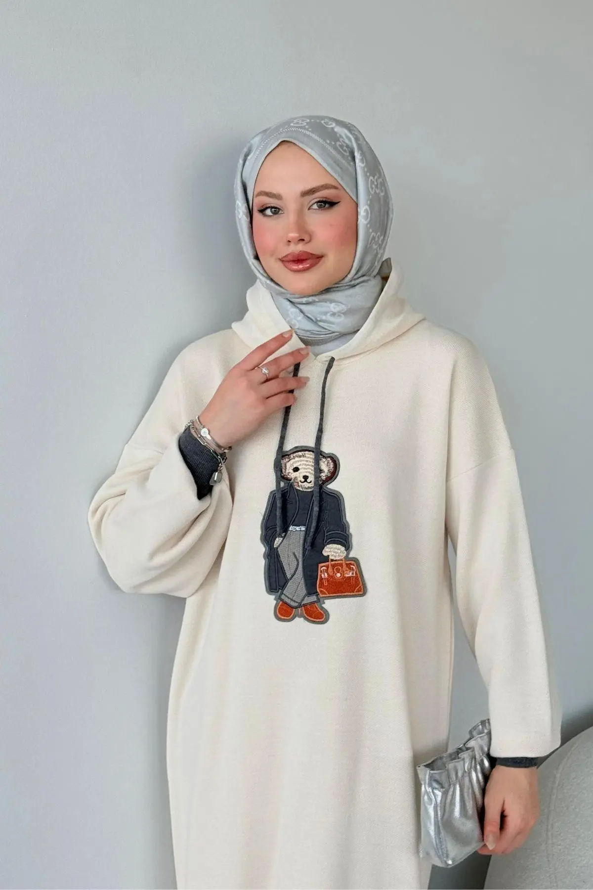 Kuşaklı Gofre Elbise  Siyah