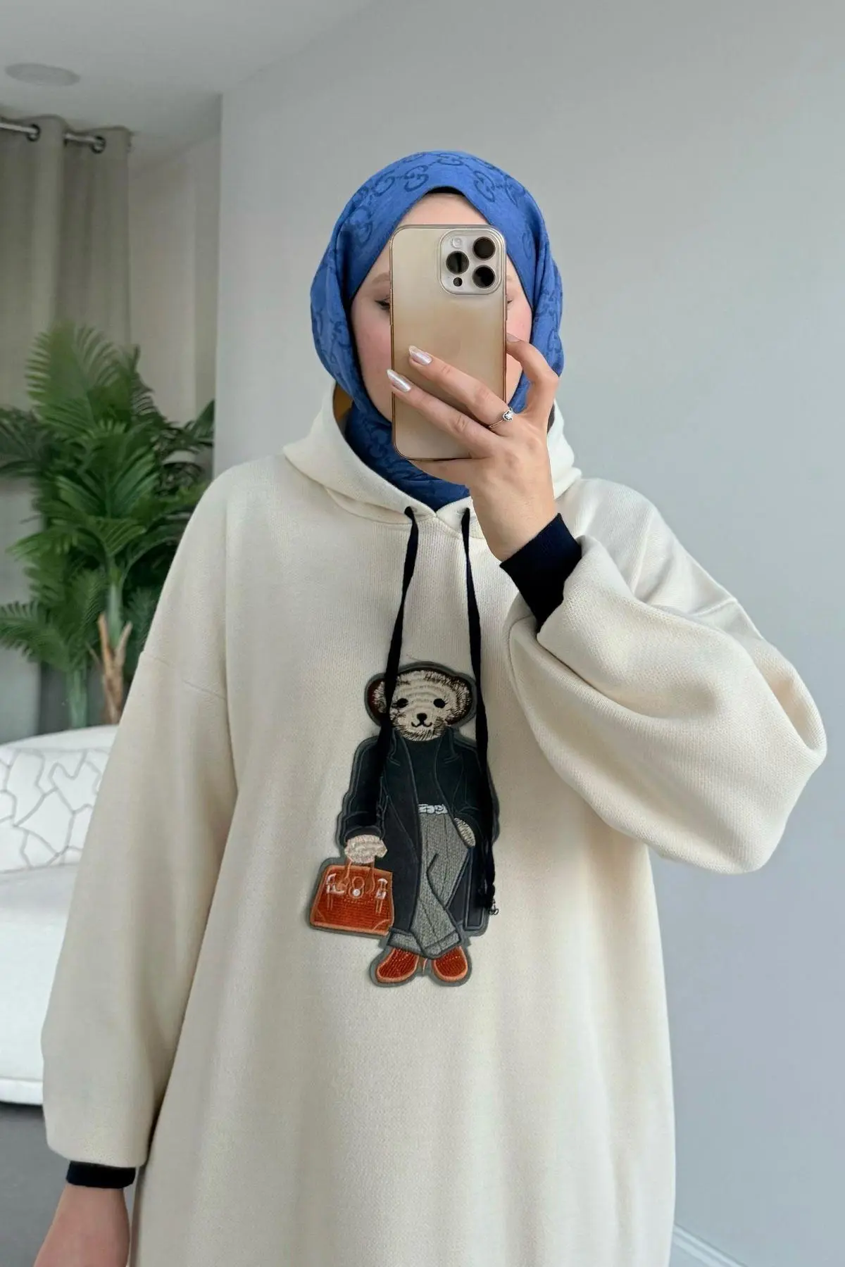Kuşaklı Gofre Elbise  Siyah