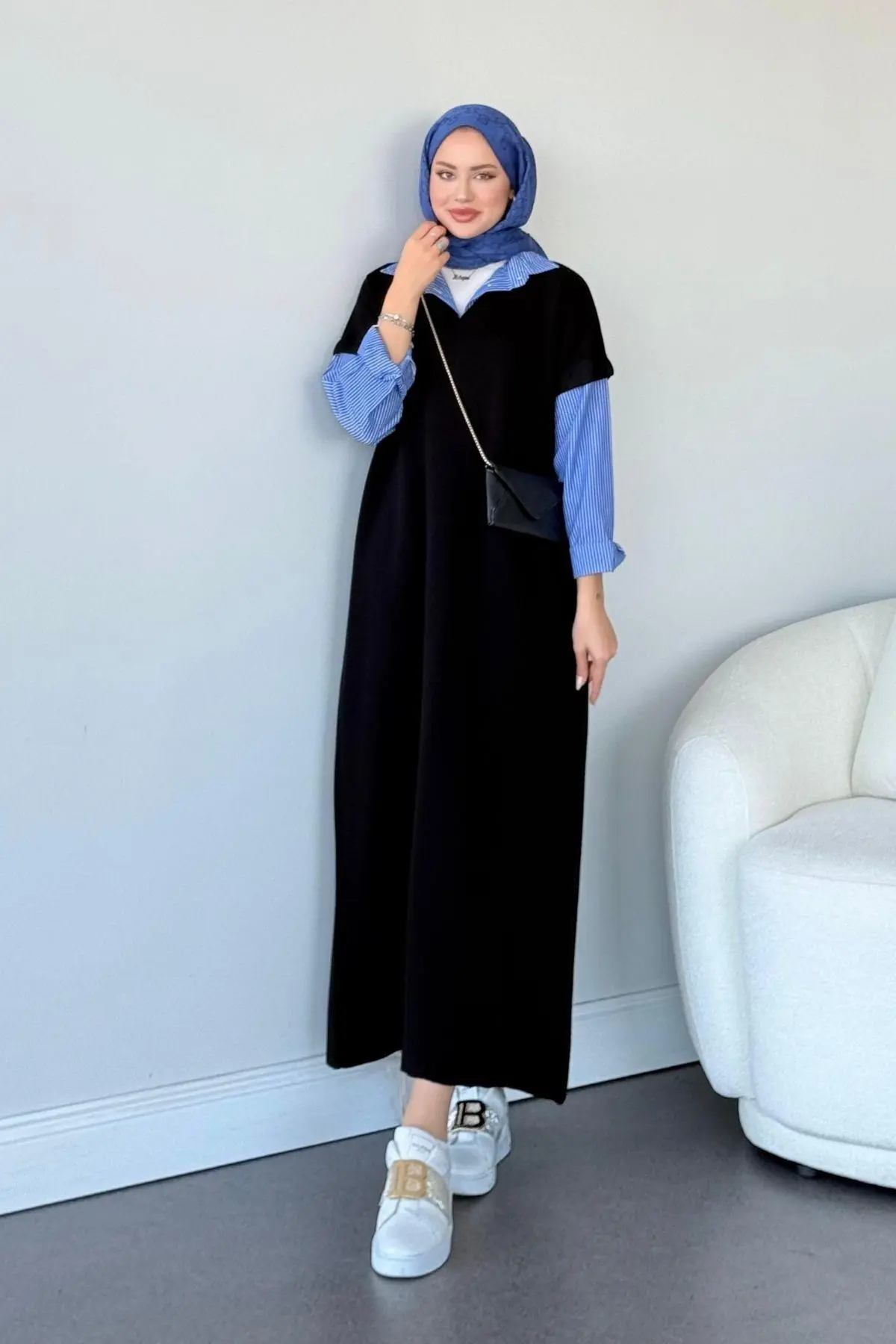 Muadil Elbise Siyah
