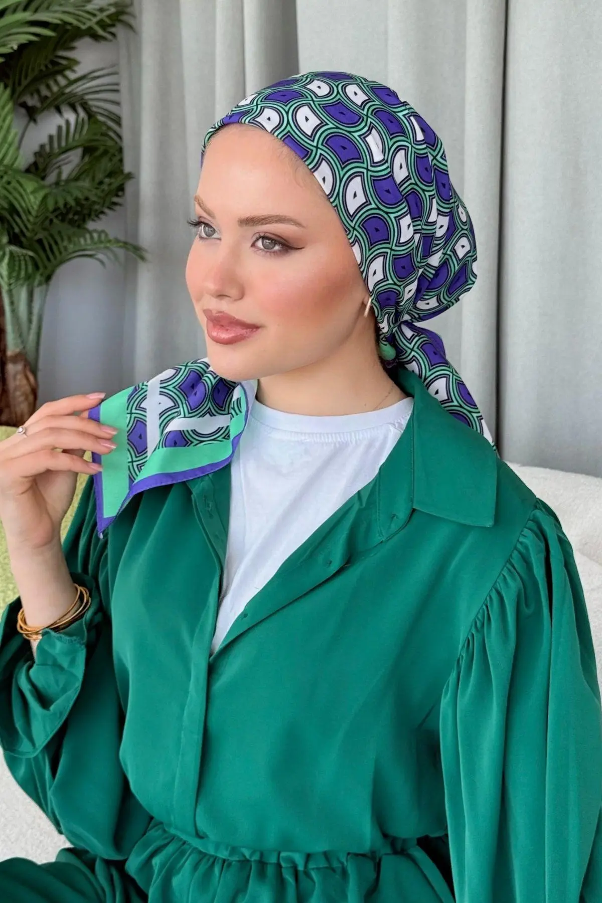 Kuşaklı Gofre Elbise  Siyah