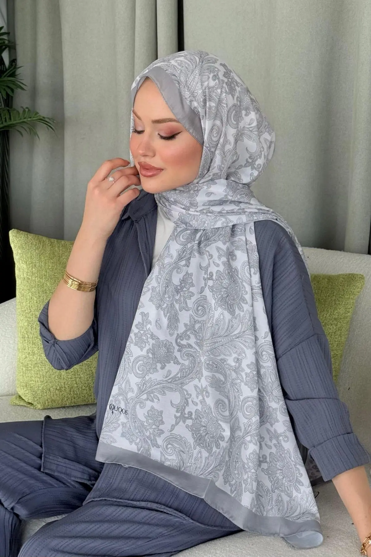 Kuşaklı Gofre Elbise  Siyah