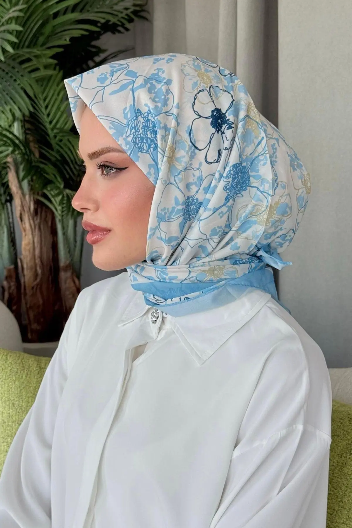 Lily Dijital Desenli Eşarp Bebemavi
